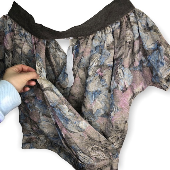 NEW Amber Sakai Boat Neck Wrap Top - Picture 4 of 7